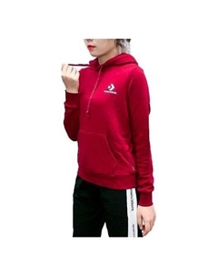Толстовка star chevron embroidered pullover hoodie 'red', красный Converse
