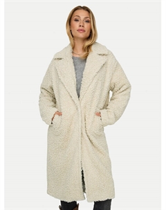 Шуба стандартного кроя, бежевый Only