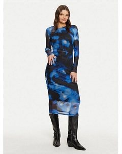 Платье на каждый день приталенного кроя, синий Jdy