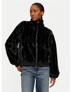 Шуба стандартного кроя, черный Vila