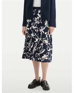 Плиссированная юбка стандартного кроя, синий Tom tailor