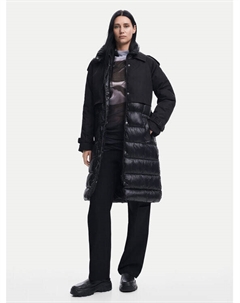 Пуховик стандартного кроя, черный Desigual