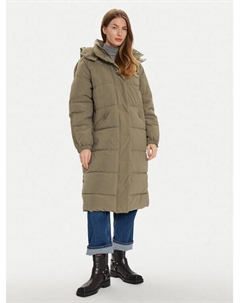 Пуховик стандартного кроя, коричневый Jdy