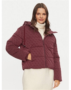 Пуховик стандартного кроя, красный Guess