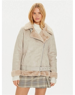 Шуба стандартного кроя, бежевый Brave soul