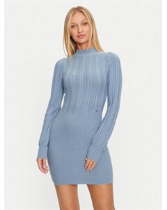 Трикотажное платье обычного кроя, синий Guess