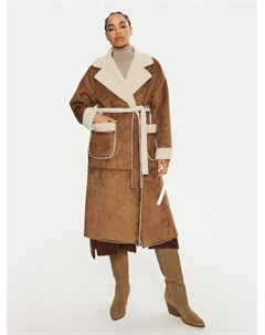 Шуба стандартного кроя, коричневый Dixie