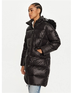 Пуховик стандартного кроя, черный Calvin klein