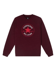 Свитер go-to all star patch standard-fit fleece crew sweatshirt 'burgundy', бургундия Converse