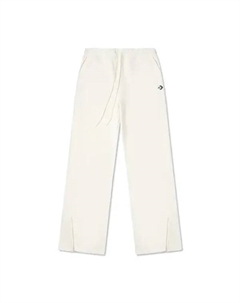 Брюки open hem knit pant 'egret', белый Converse