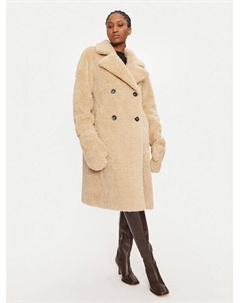 Шуба стандартного кроя, бежевый Rinascimento