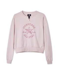 Свитер chuck taylor patch crewneck sweatshirt 'pink', розовый Converse
