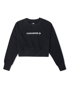 Свитер strip wordmark crew 'black', черный Converse