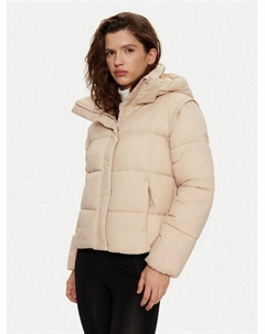 Пуховик стандартного кроя, бежевый 4f