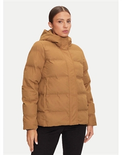 Пуховик стандартного кроя, коричневый Cmp