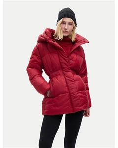 Пуховик свободного кроя, красный Gap