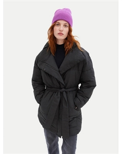 Пуховик оверсайз, черный Gap