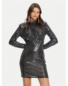 Коктейльное платье узкого кроя, серебряный Vero moda