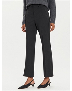 Тканевые брюки прямого кроя, черный Weekend max mara