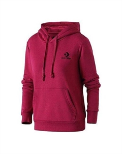 Толстовка star chevron embroidered pullover hoodie 'dark red', красный Converse