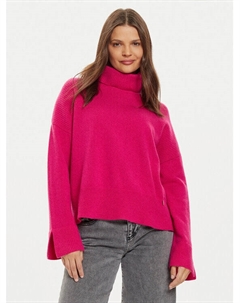 Свитер с высоким воротником обычного кроя, розовый Liu jo