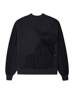 Свитер retro corduroy fleece round neck pullover black hoodie, черный Converse