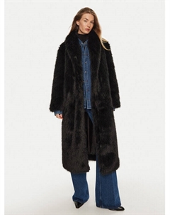 Шуба стандартного кроя, черный Kontatto