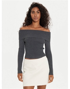 Облегающий свитер, серый Guess