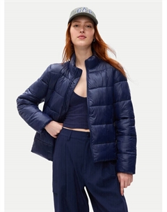 Пуховик стандартного кроя, синий Gap