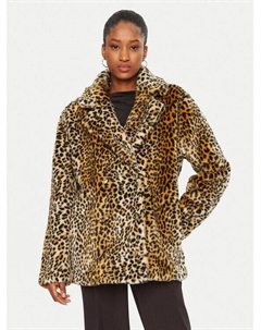 Шуба стандартного кроя, бежевый Bardot