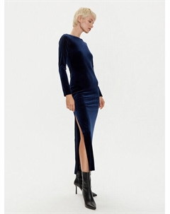 Коктейльное платье узкого кроя, синий Hugo