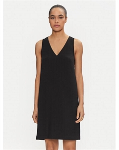 Коктейльное платье стандартного кроя, черный Calvin klein