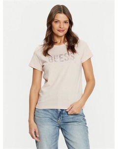 Футболка стандартного кроя, розовый Guess