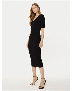 Трикотажное платье облегающего кроя, черный Guess