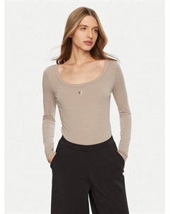 Боди облегающее, серый Guess