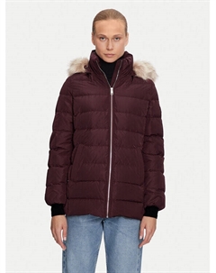 Пуховик стандартного кроя, фиолетовый Tommy hilfiger