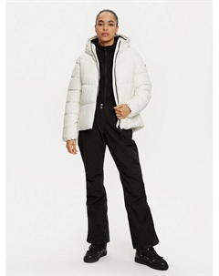 Пуховик стандартного кроя, экрю 4f