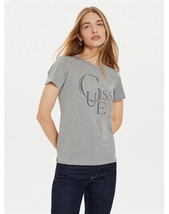 Футболка стандартного кроя, серый Guess