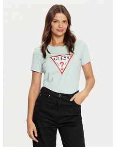 Футболка стандартного кроя, зеленый Guess