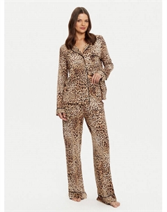 Пижамы стандартного кроя, коричневый Guess