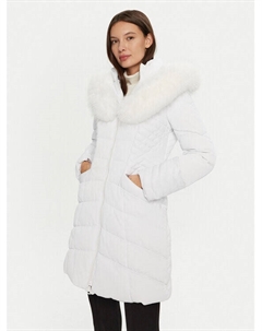 Пуховик стандартного кроя, белый Guess