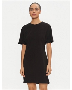 Пуховик стандартного кроя, черный Calvin klein