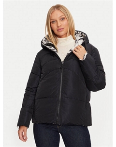 Пуховик стандартного кроя, черный Guess