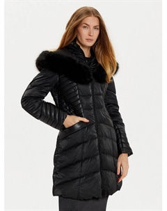 Пуховик стандартного кроя, черный Guess