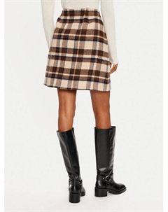 Трапециевидная юбка стандартного кроя, коричневый Weekend max mara