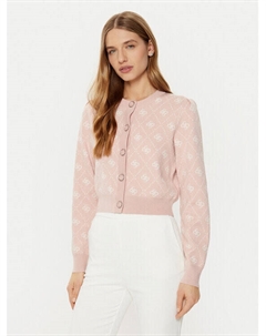 Кардиган стандартного кроя, розовый Guess