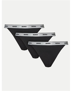 Набор из 3 стрингов, черный Hugo