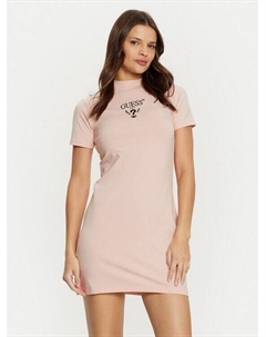 Платье на каждый день, стандартного кроя, розовый Guess