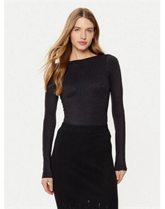 Боди облегающее, черный Guess