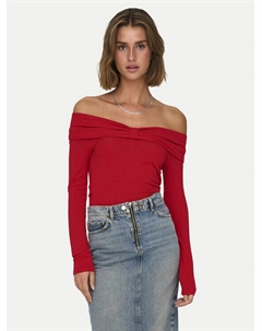 Узкая блузка, красный Only